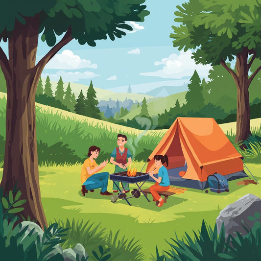 🔥 Parrilla Portátil Plegable: Asados seguros en cualquier lugar ⛰️